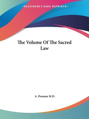 The Volume Of The Sacred Law