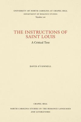 The Instructions of Saint Louis: A Critical Text