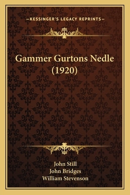 Gammer Gurtons Nedle (1920)